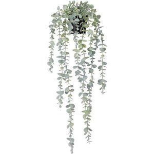 1pcs Artificial Hanging Plants Fake Potted Eucalyptus Faux Plant Hanging Plant